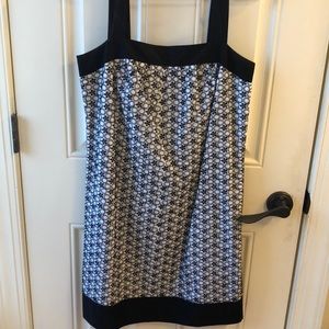 Loft dress black and white summer